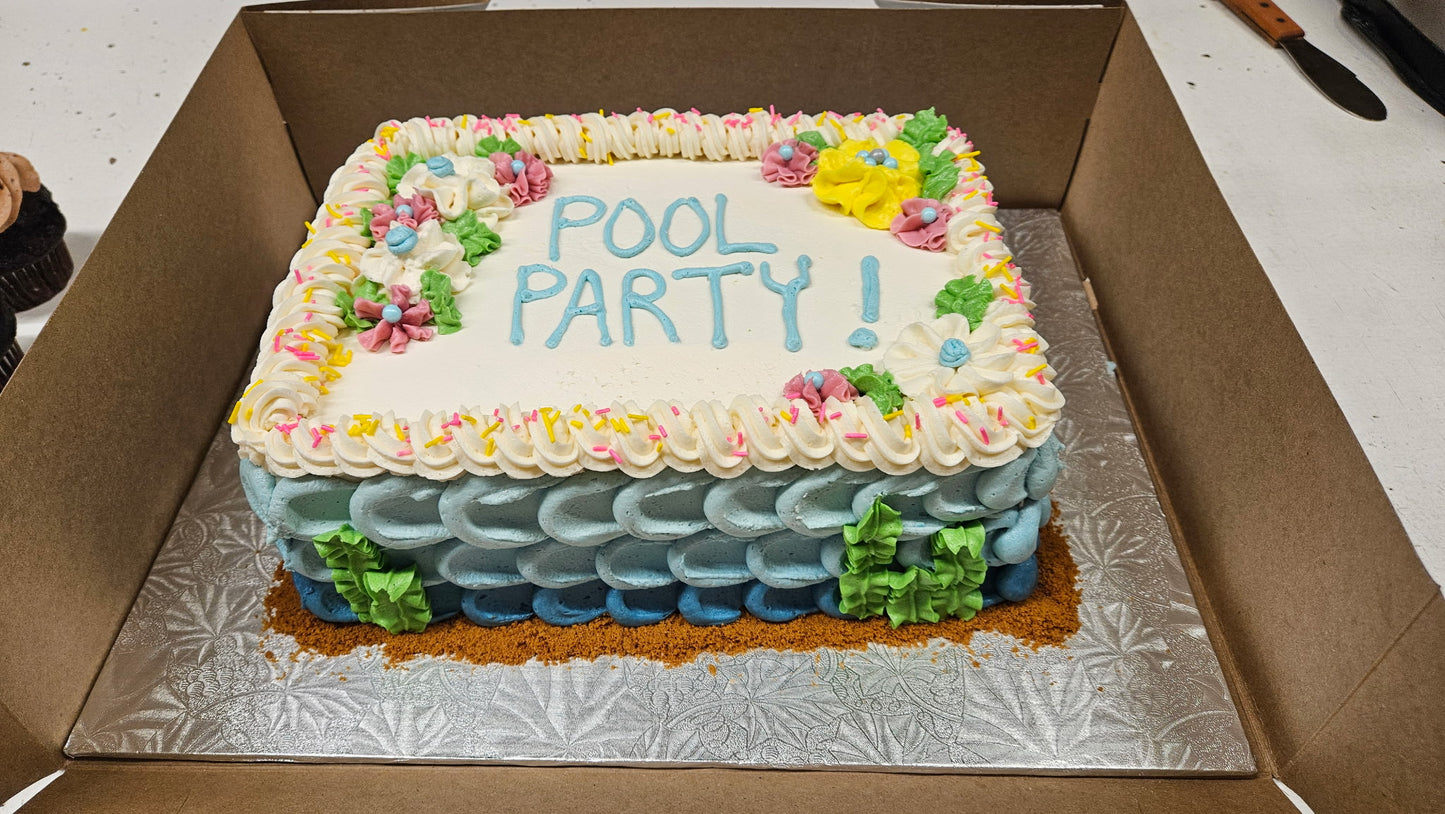 Quarter slab cake