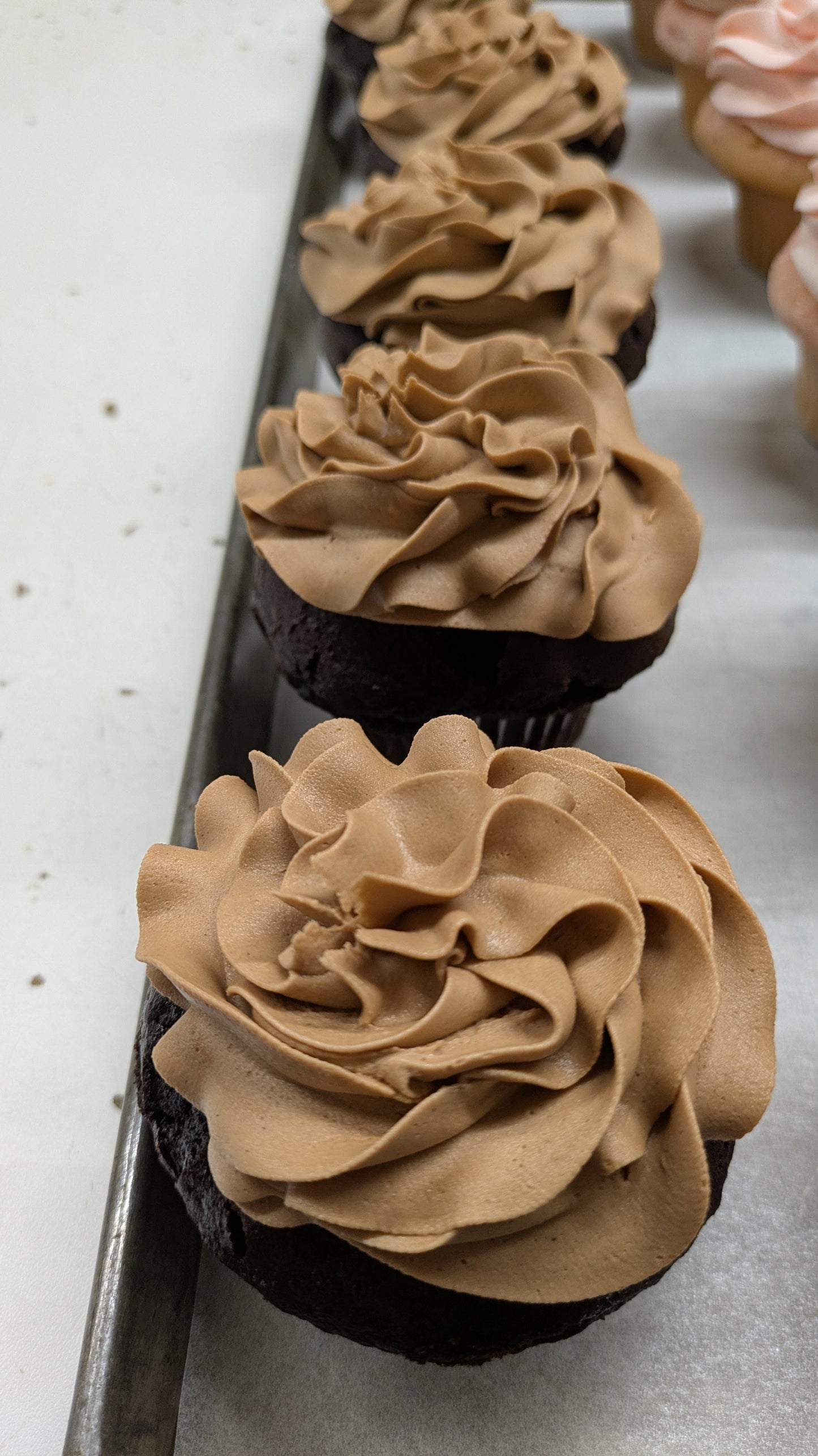 Small chocolate cupcake
