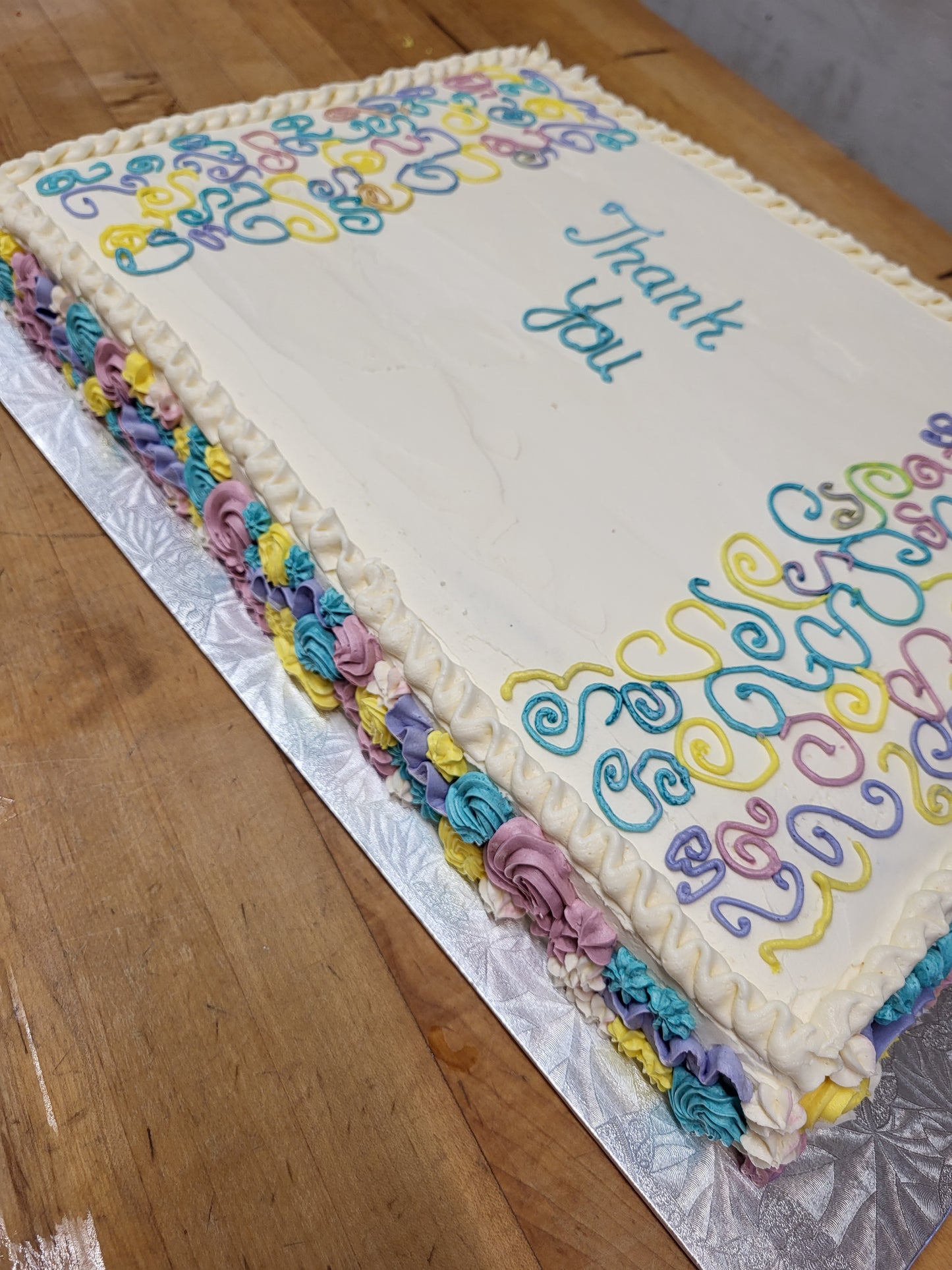 Full slab cake