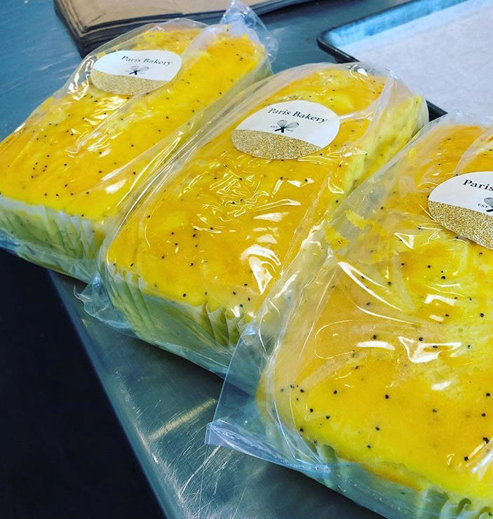 Lemon poppy seed cake loaf