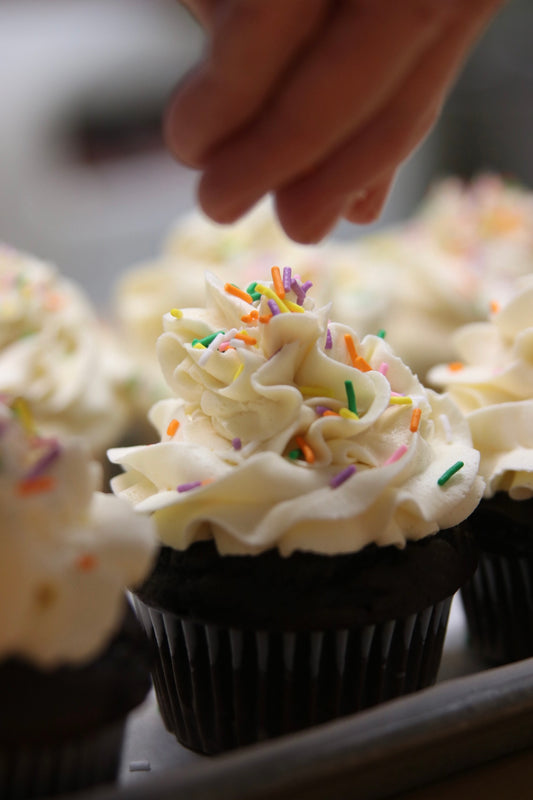 Small chocolate cupcake