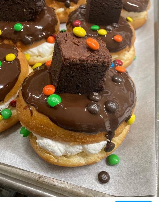M&M & Brownie donut