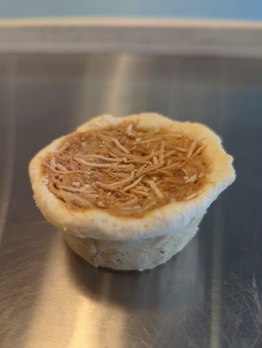 Raspberry coconut butter tart