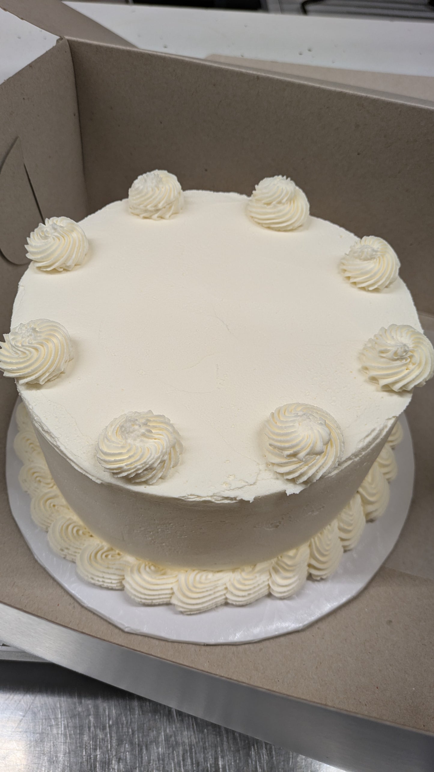 8" cake
