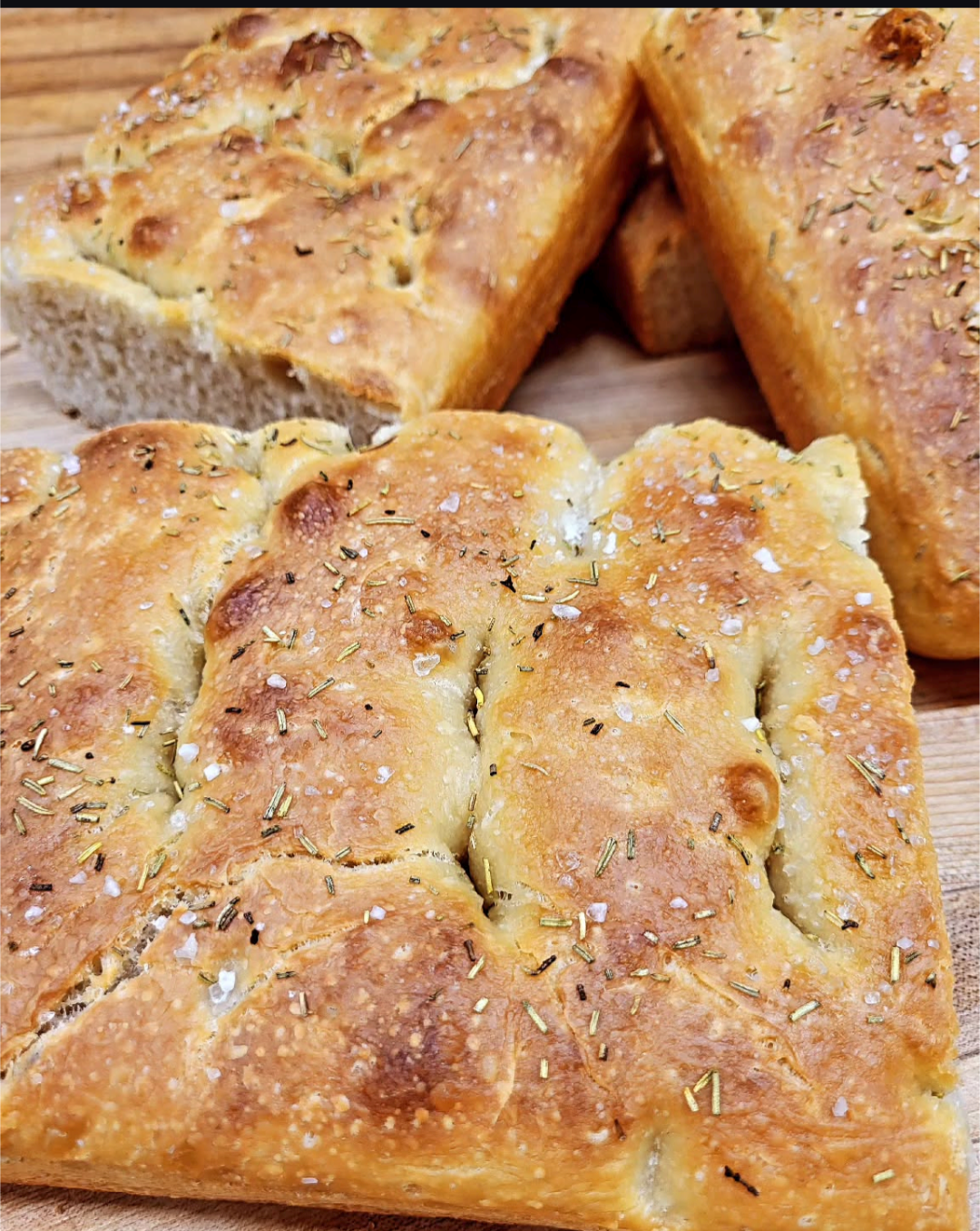 Vegan focaccia bread