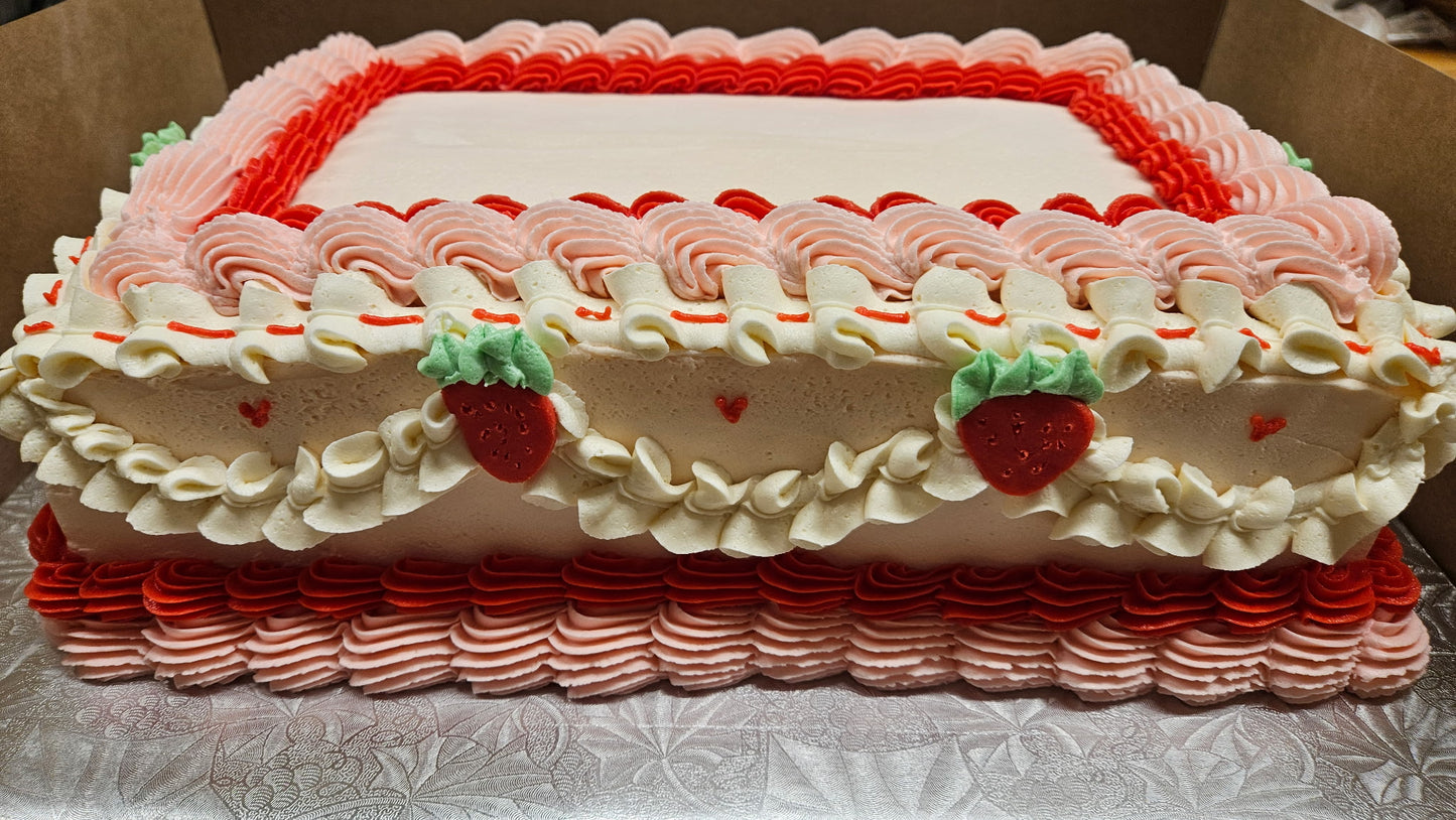 Quarter slab cake