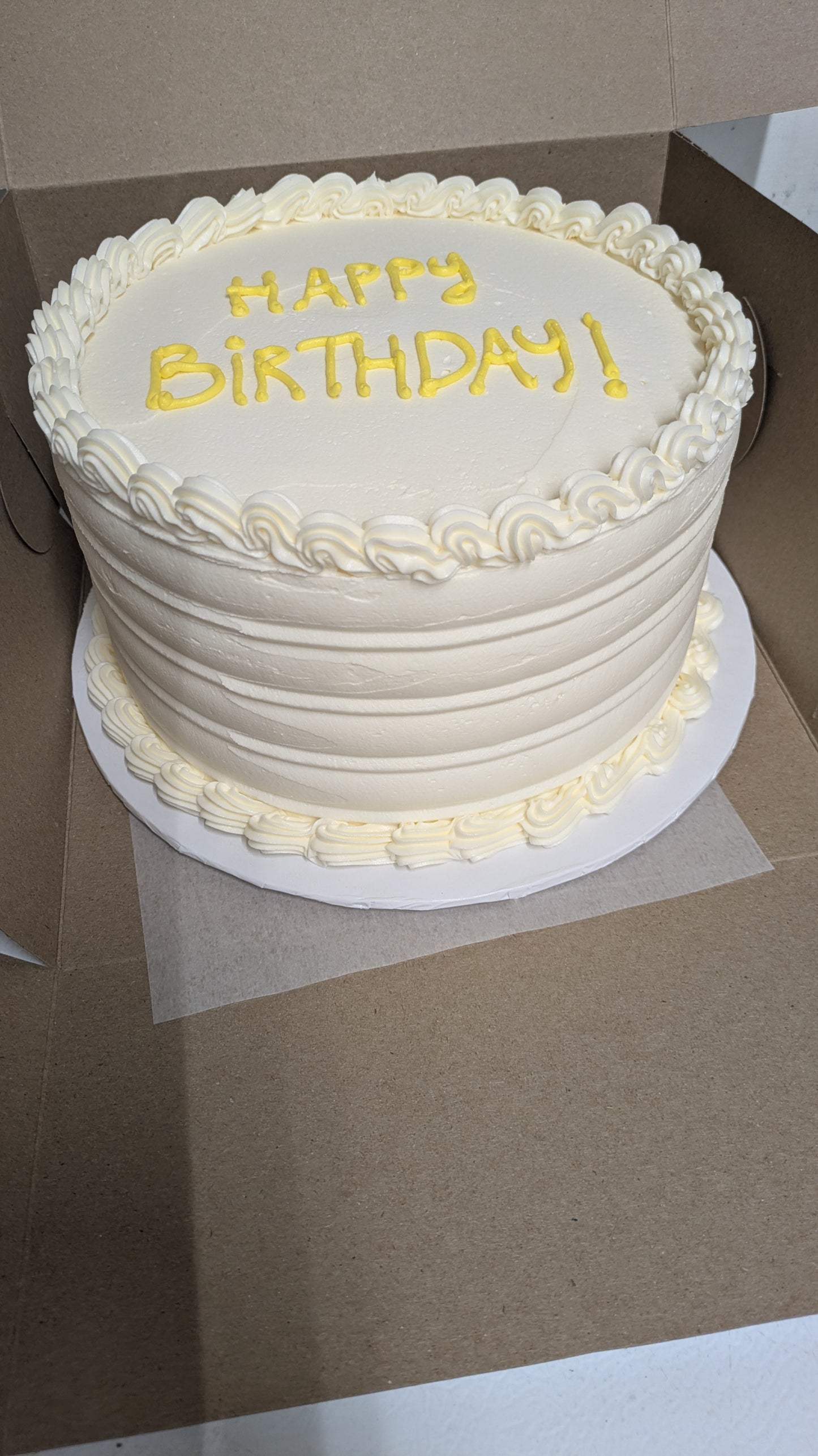 8" cake