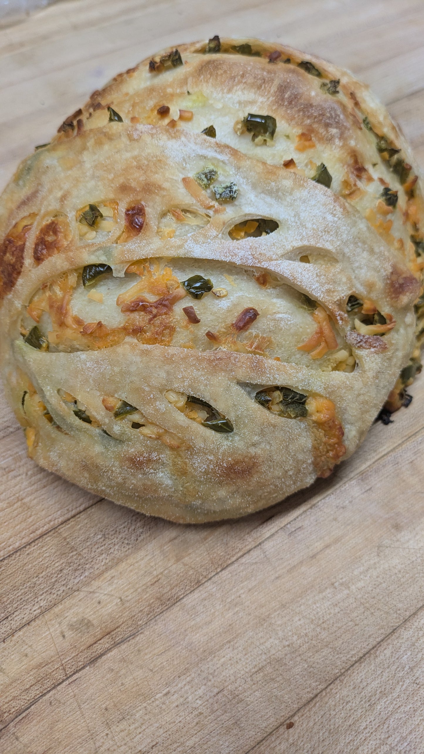 Artisan sourdough jalapeno cheddar