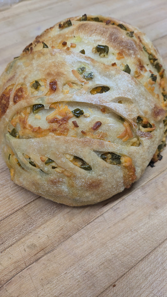 Artisan sourdough jalapeno cheddar