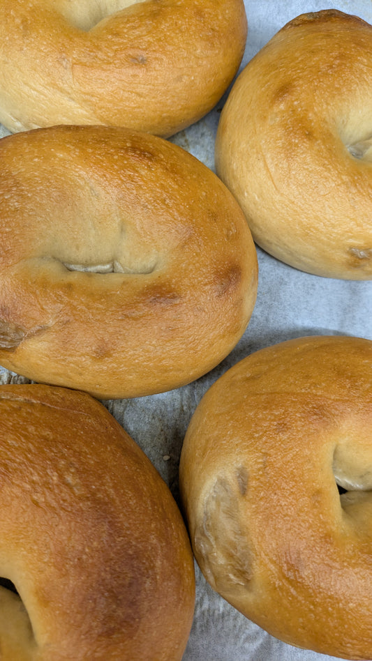 Plain bagel - 6 per package