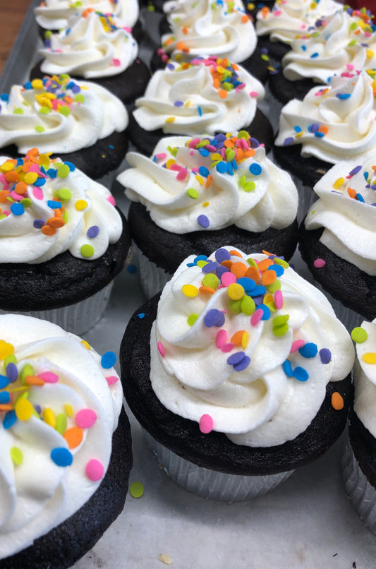 Small chocolate cupcake