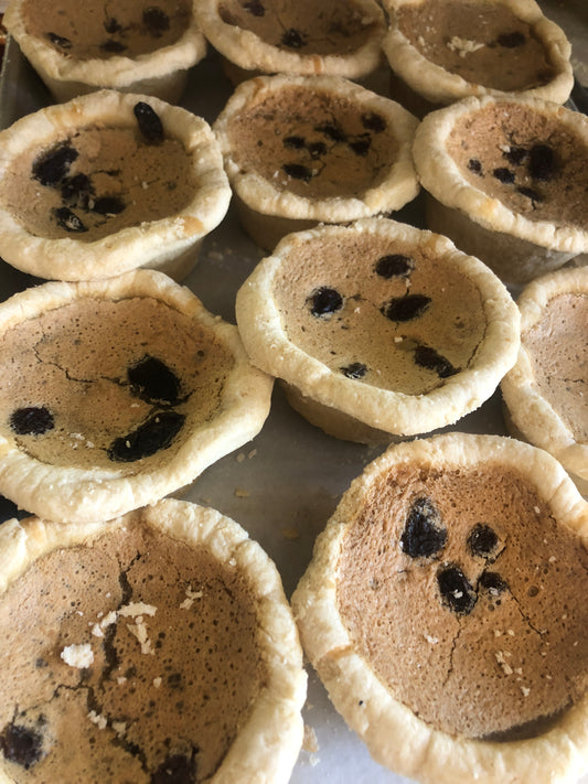 Raisin butter tart