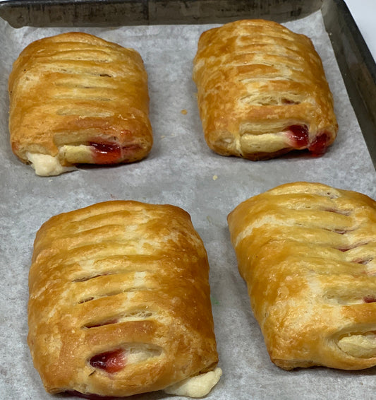 Strawberry cream cheese danish