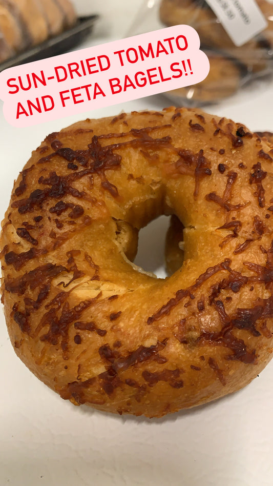 6pkg Sun-dried tomato feta bagel - available Thursday and Fridays