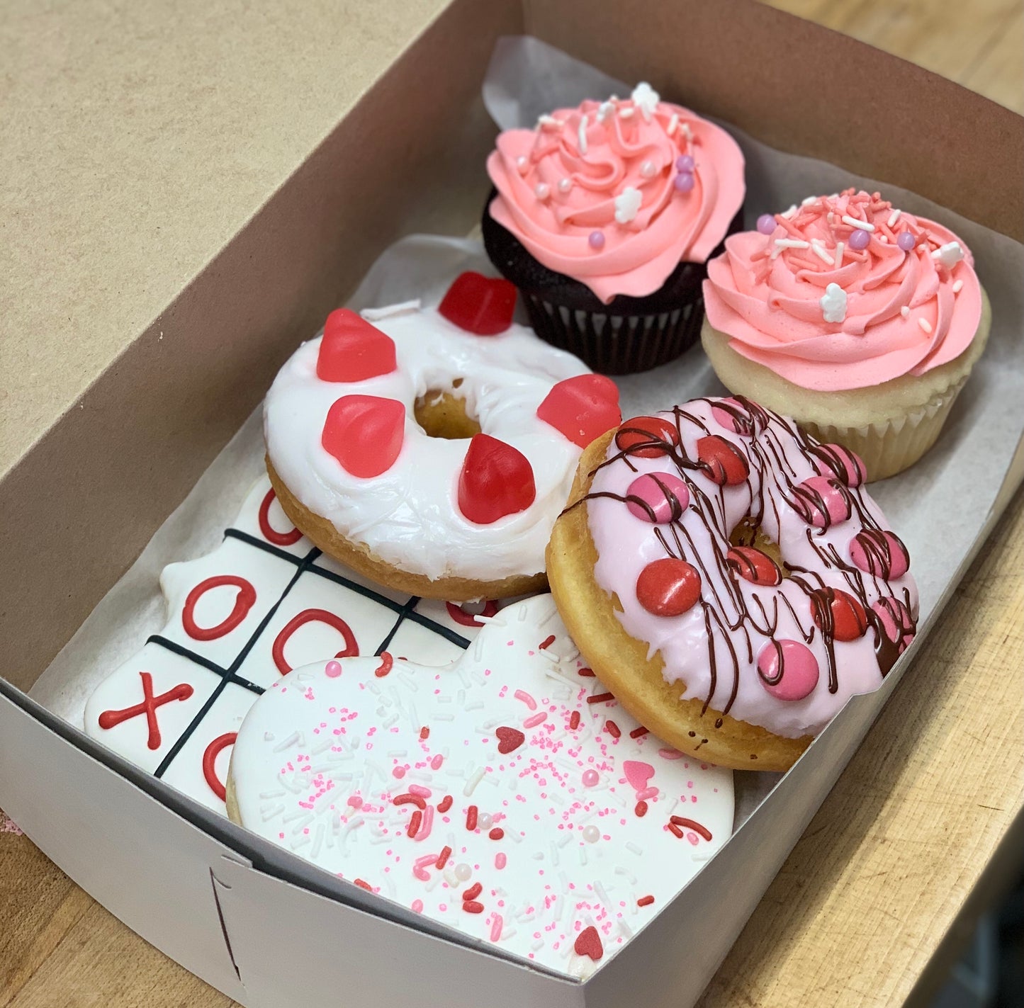 Mixed box of Valentines day goodies