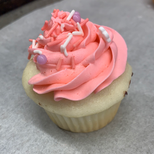 Valentines day small vanilla cupcakes